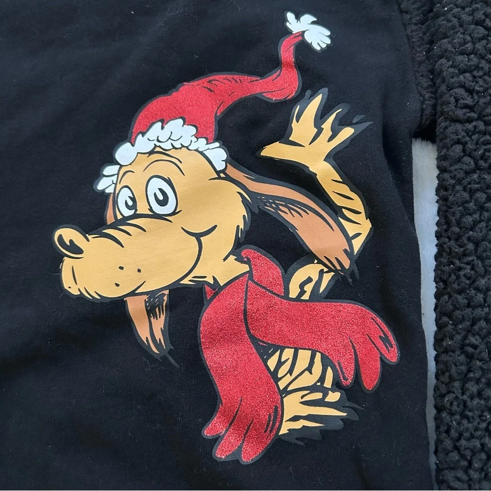 Dr. Seuss Black Grinch and Max Holiday Sweater - Picture 2 of 8